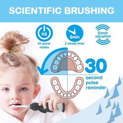 Brush-baby WildOnes Percy Penguin Rechargeable Sonic  Electric Toothbrush (0-10 year olds) 2 years warranty